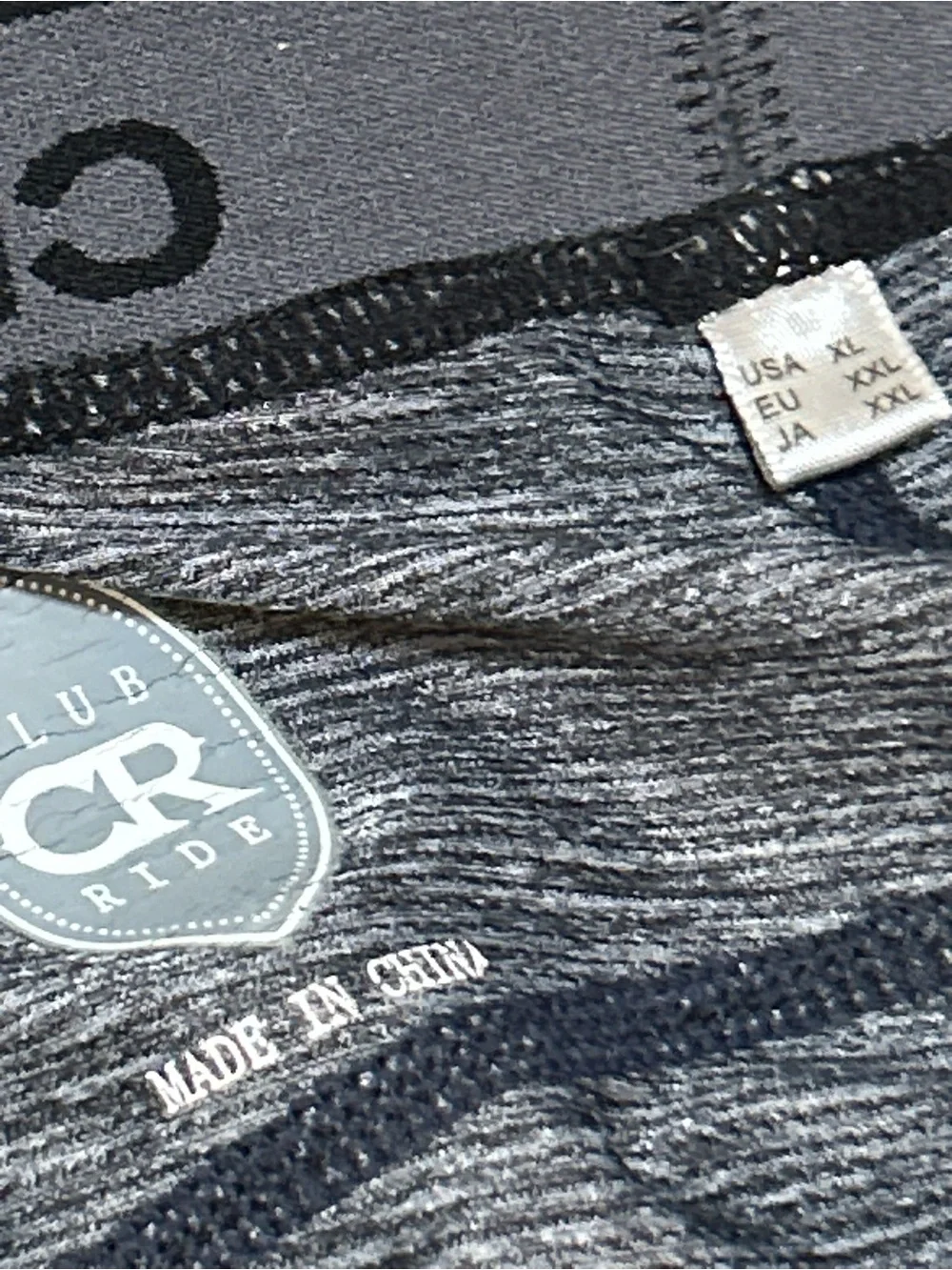 Club Ride Men's Padded Grey Cycling Shorts XL